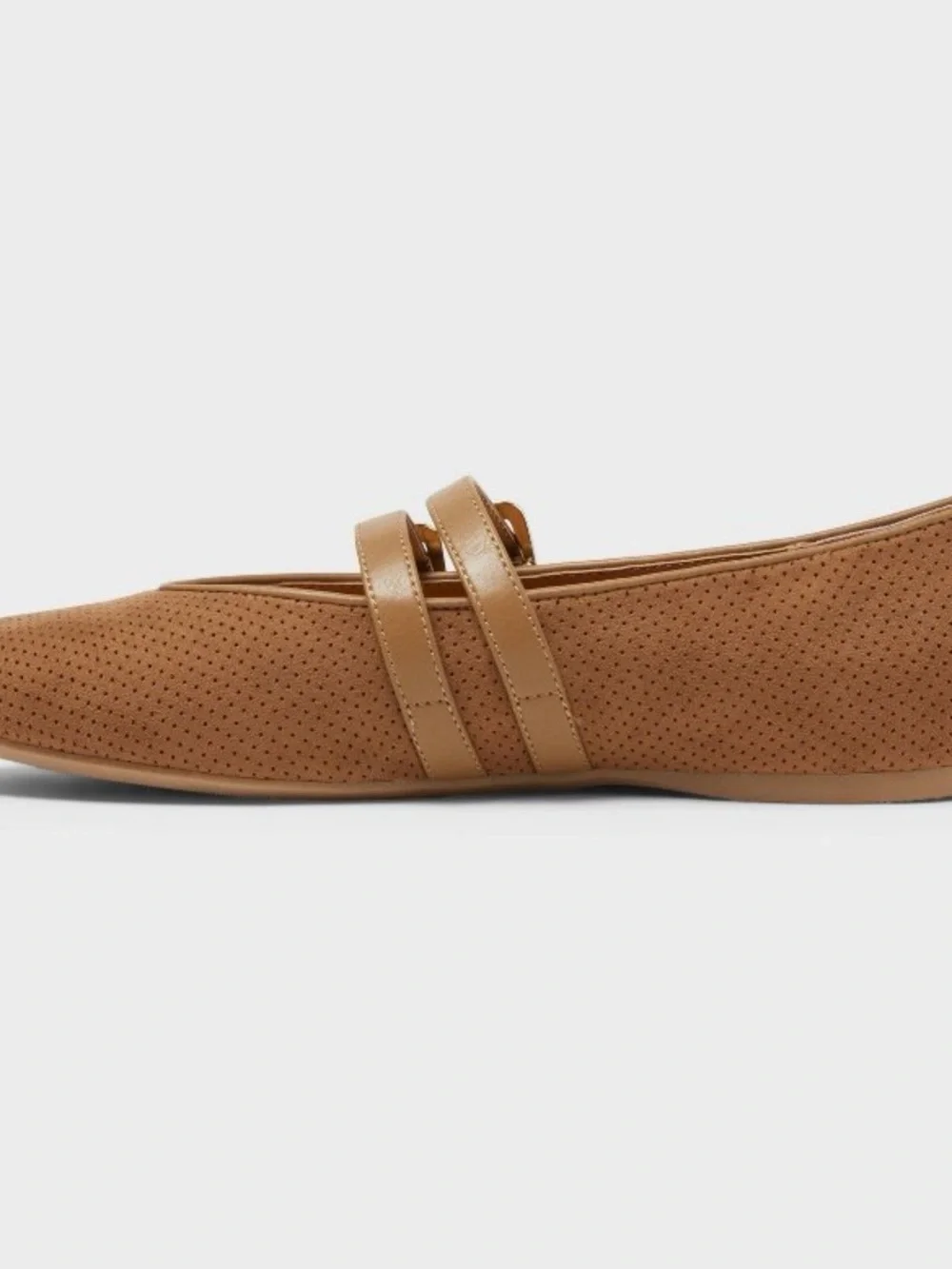 Universal Thread Brown Double-Strap Mary Jane Flats